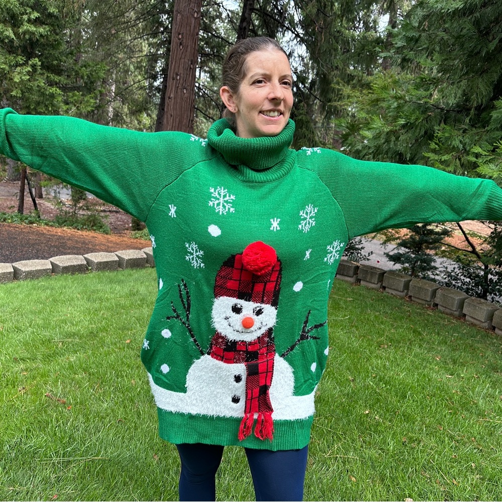 Snowman Holiday Sweater - L, Wms - Picture 5 of 6